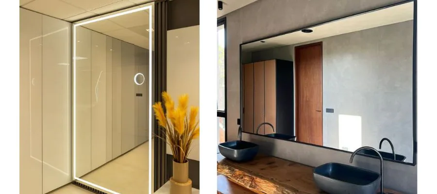 Espelho bisotado piso-teto — Apartamento • Bairro São Pelegrino, executado pela Caxias do Sul Vidros